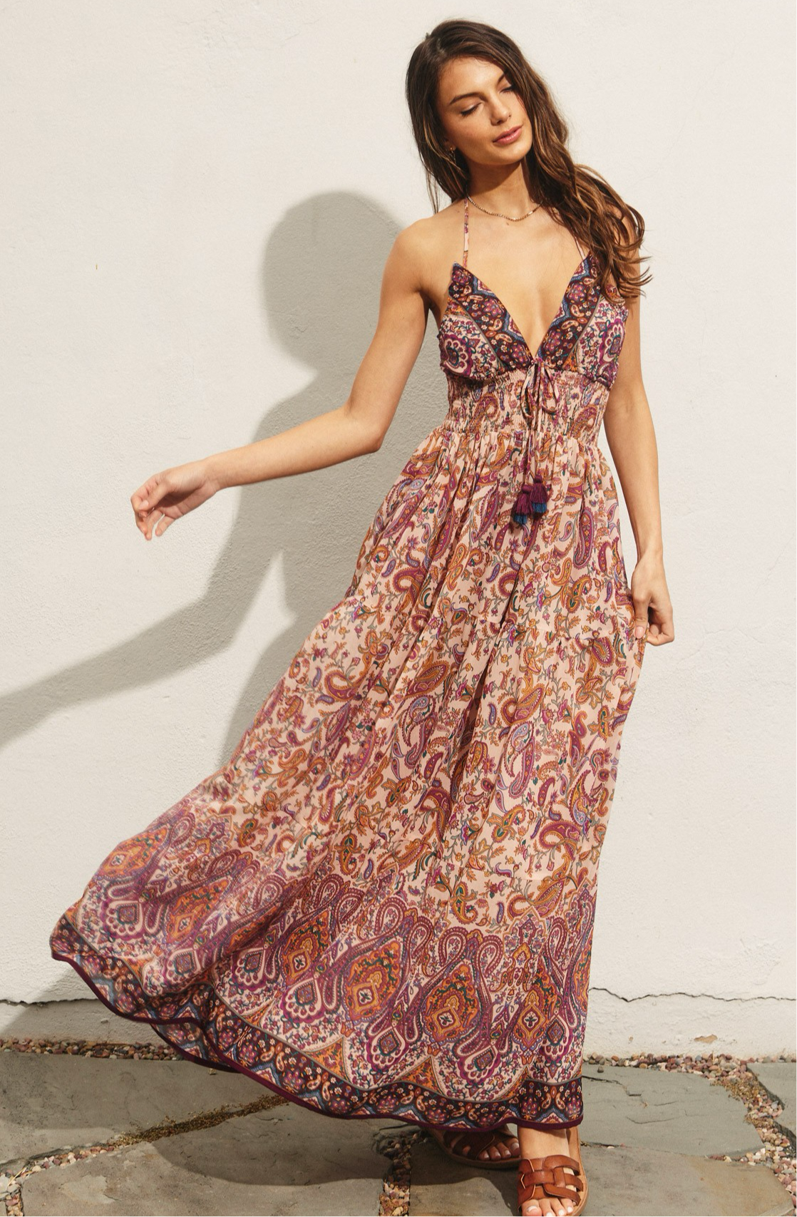 halter open back maxi dress Easy To Love Size:5