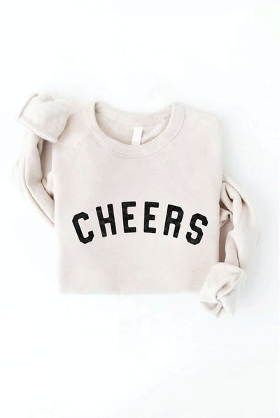 CHEERS Graphic Crewneck Sweatshirt
