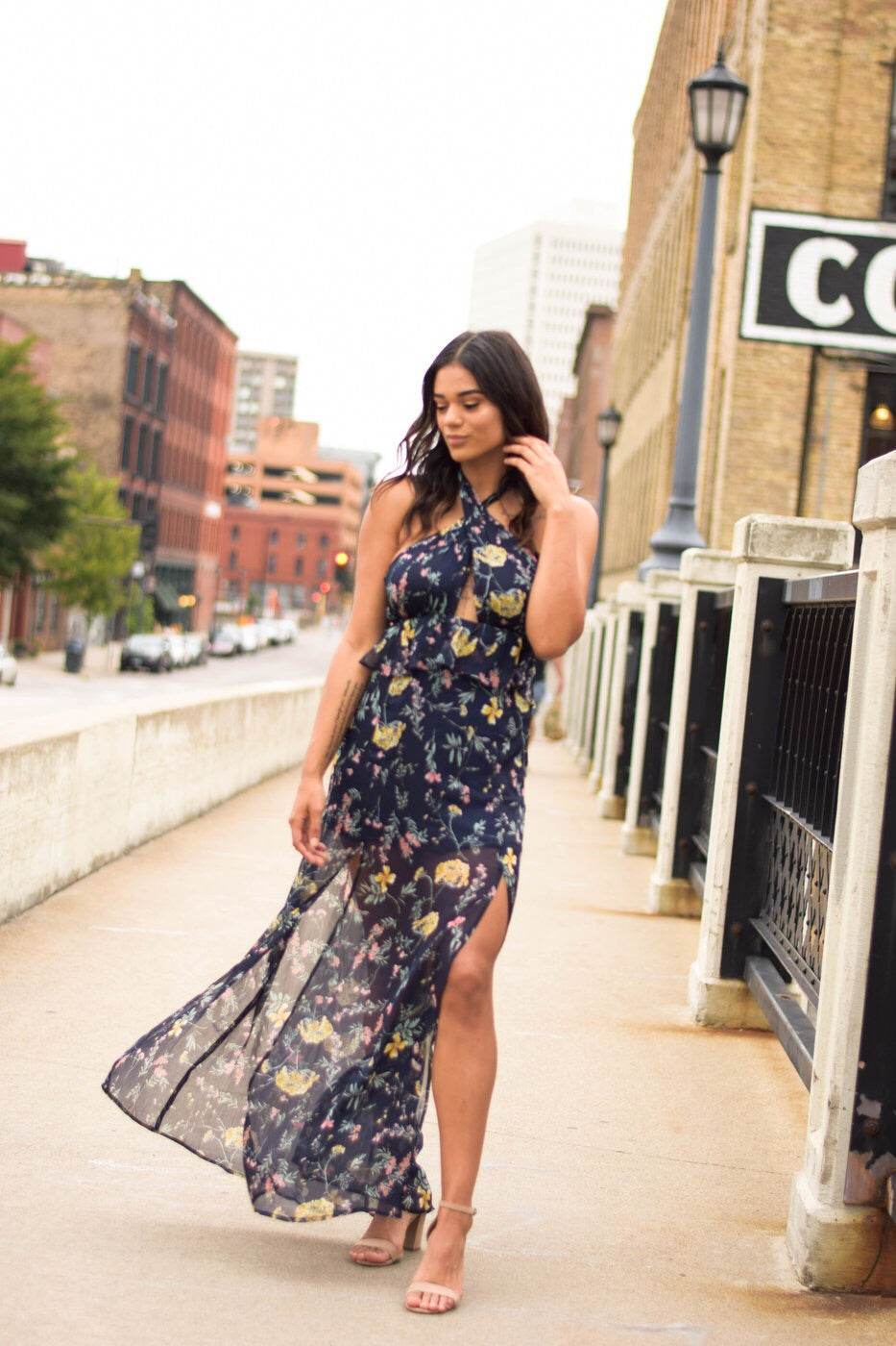 Julia Floral Halter Maxi - Medium Julia Floral Halter Maxi - Medium