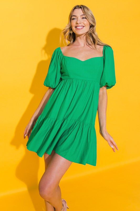 Evangeline Tie Back Mini Dress - Medium Evangeline Tie Back Mini Dress - Medium