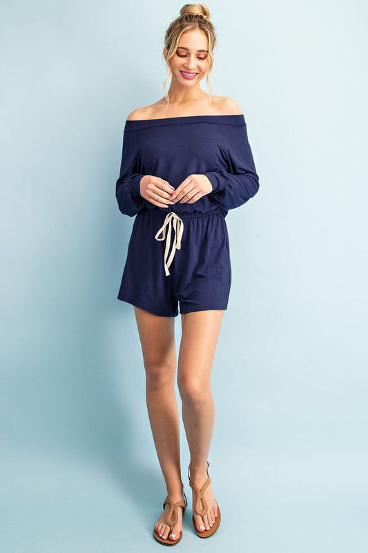 Off the Shoulder Romper-Style Trolley