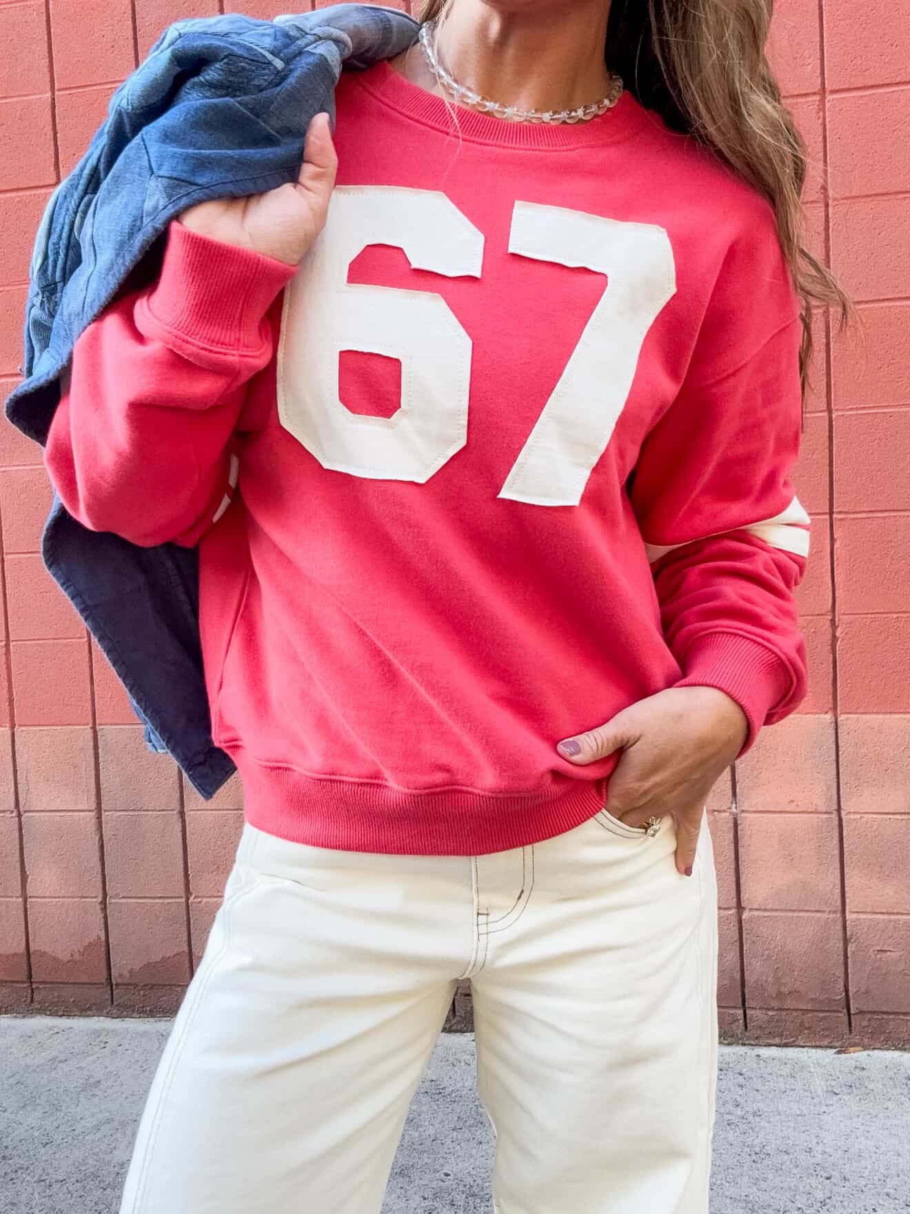 Cotton French Terry Crew
Neck Pullover