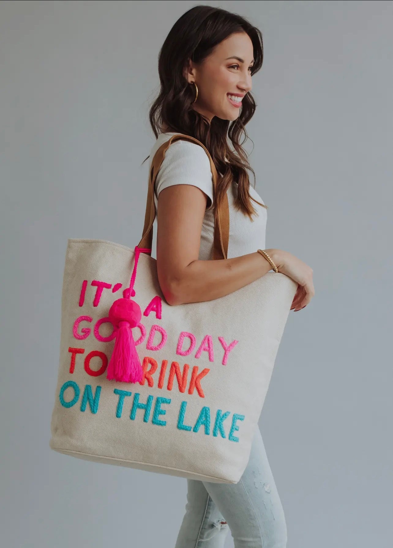 “It’s A Good Day To Drink On the Lake” Tote