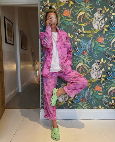 Women's Organic Cotton Pajama Trouser Set