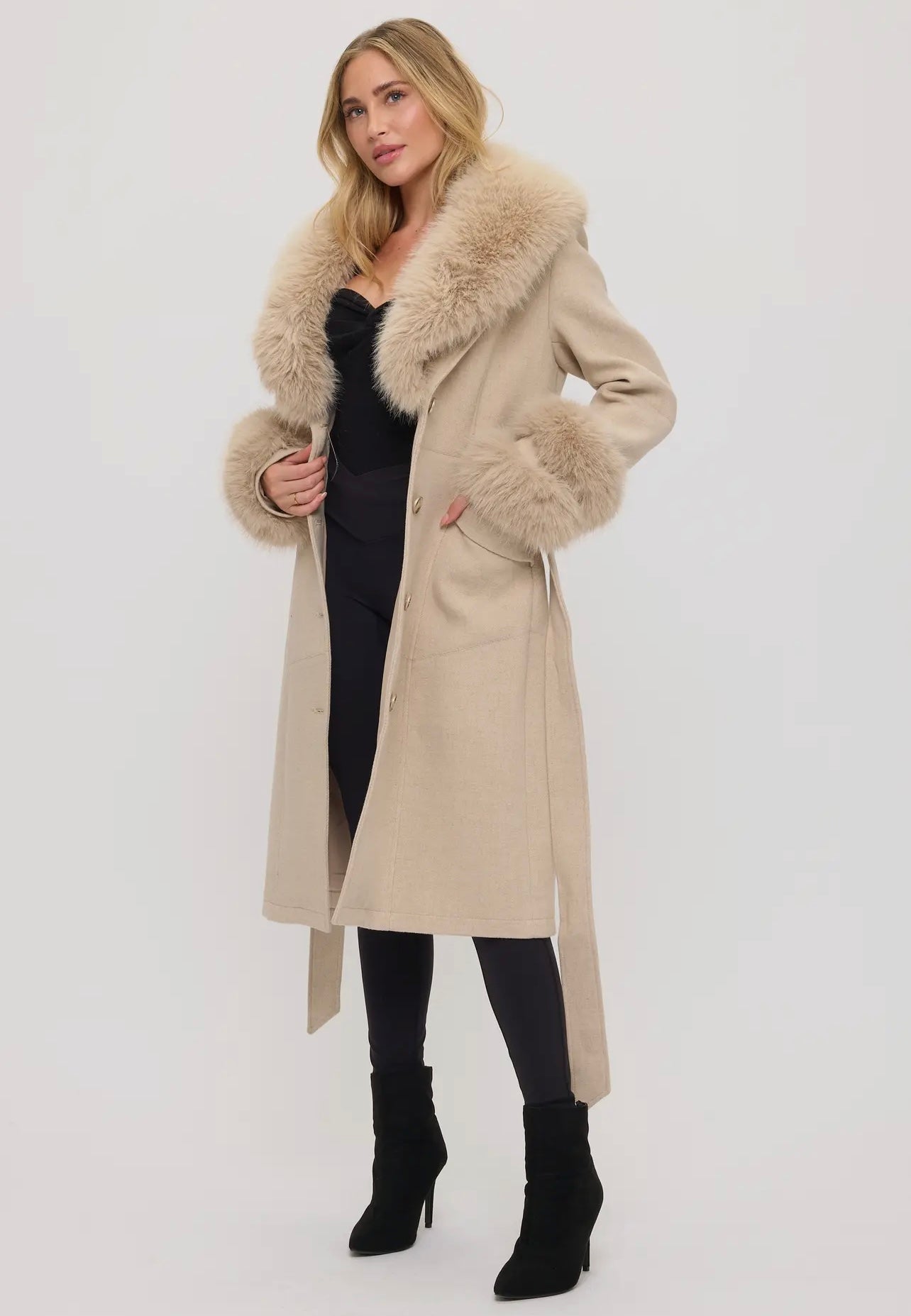 Imperial Luxe Maxi Faux Fur Coat