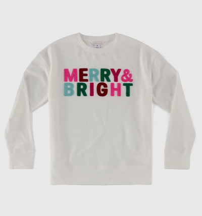 Merry & Bright Embellished Sweatshirt