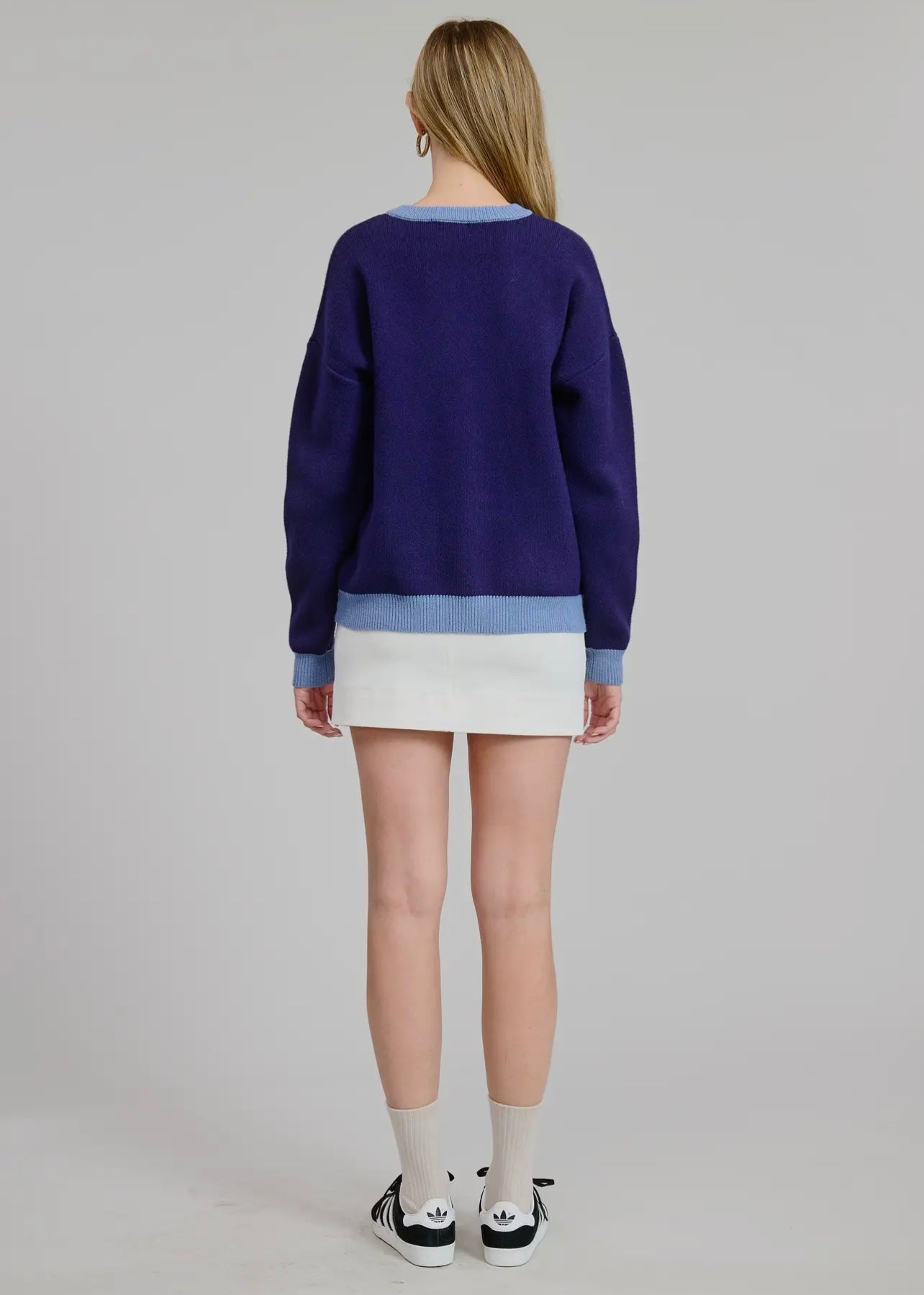 Schnauzer Crewneck Pullover Knit Sweater