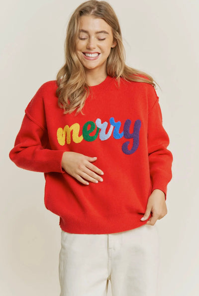 Merry Holiday Knit Sweater