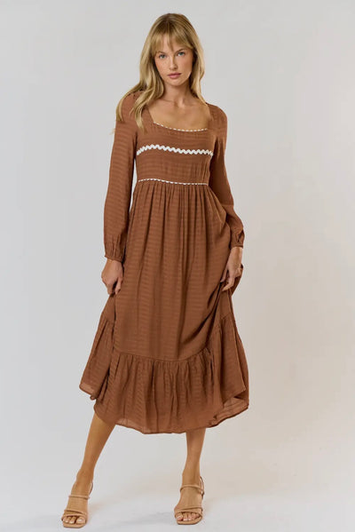 Clementine Square Neck Maxi Dress