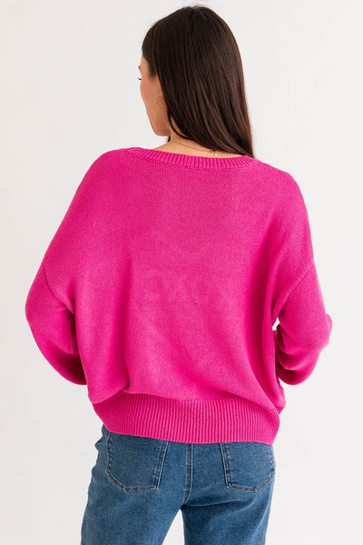 XOXO Pullover Lightweight Knit Sweater