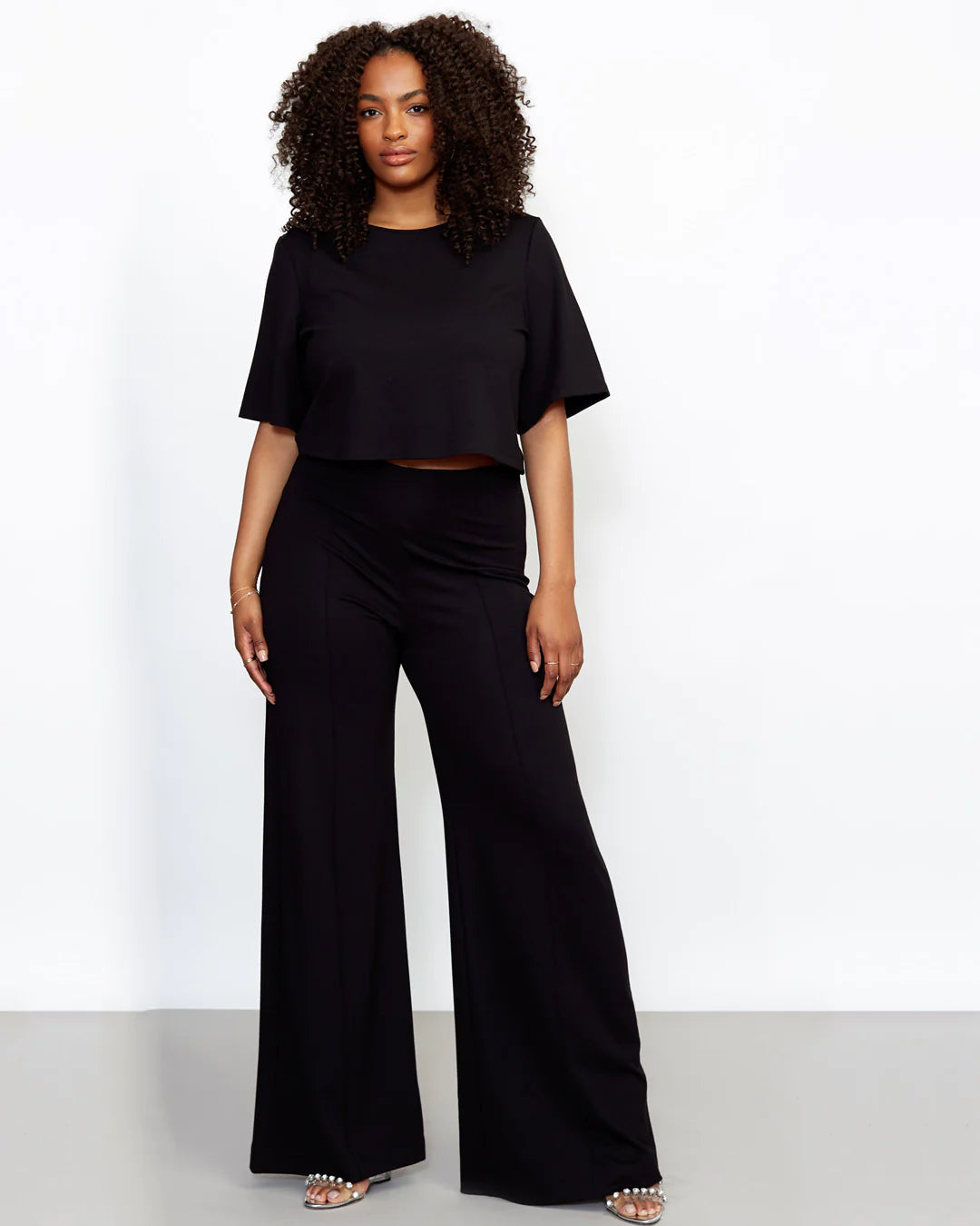 Ponte Knit Wide Leg Pant by Ripley Rader