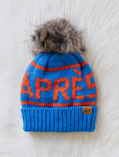 Après Knit Hat with Faux Fur Pom