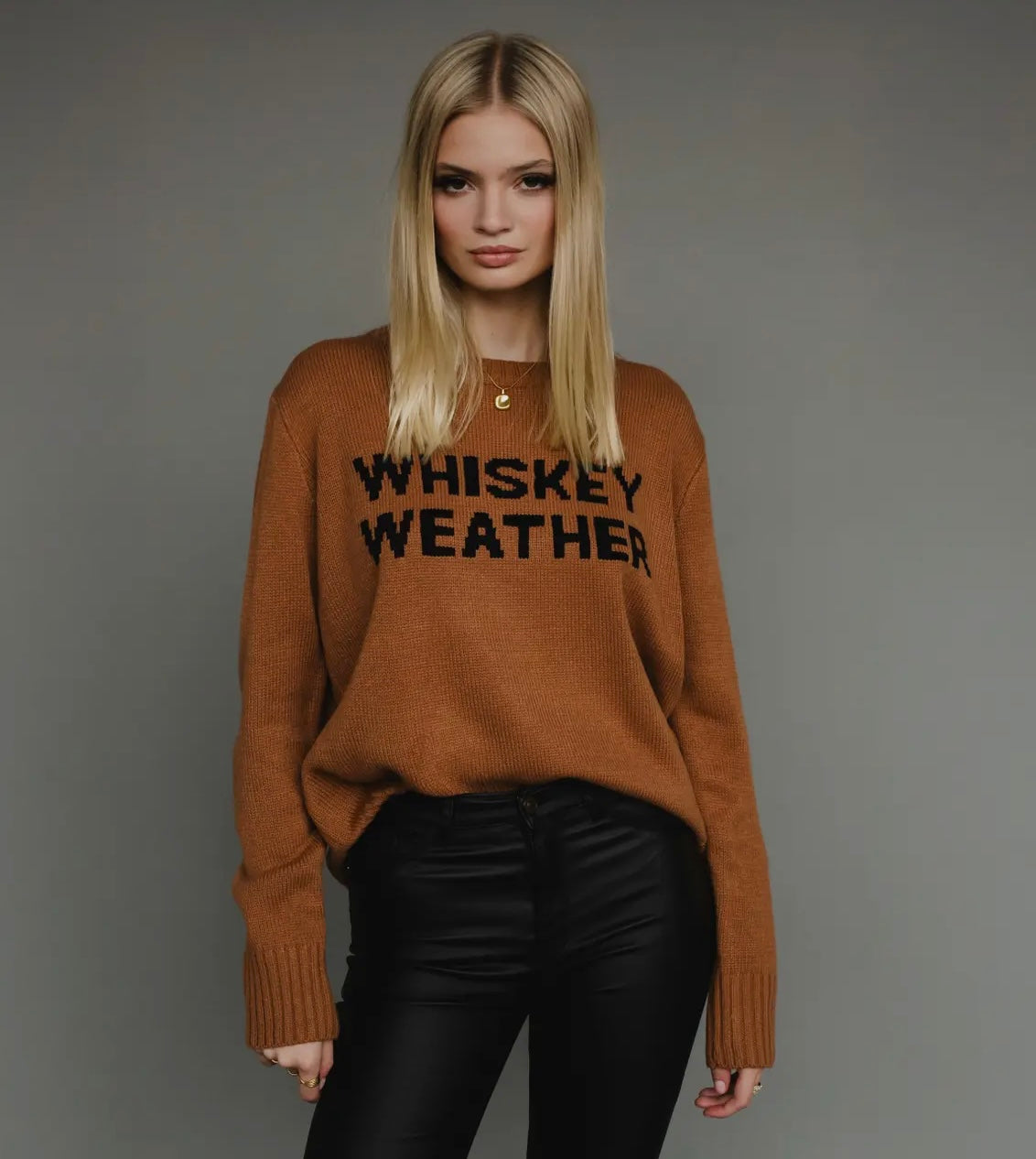 WHISKEY WEATHER Knit Pullover Sweater