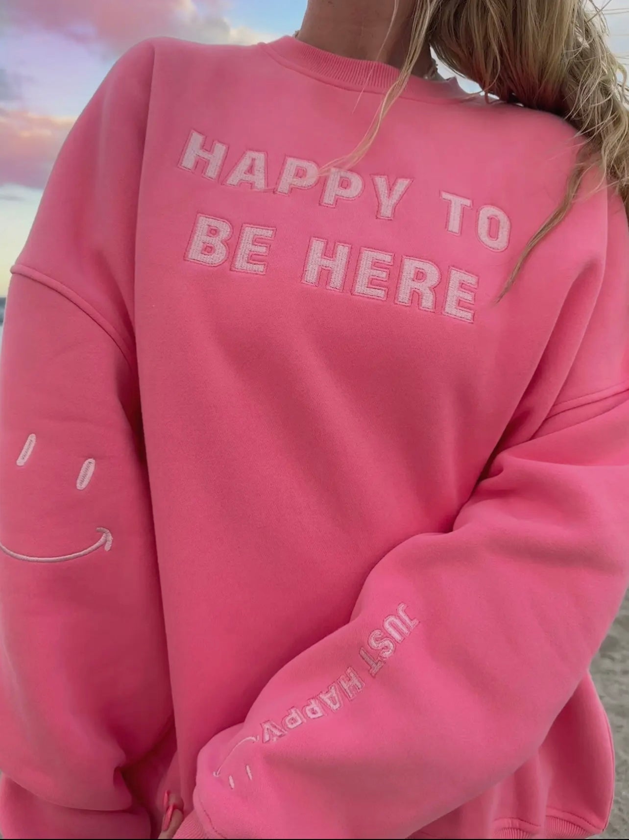 I’m Just Happy To Be Here Sweatshirt