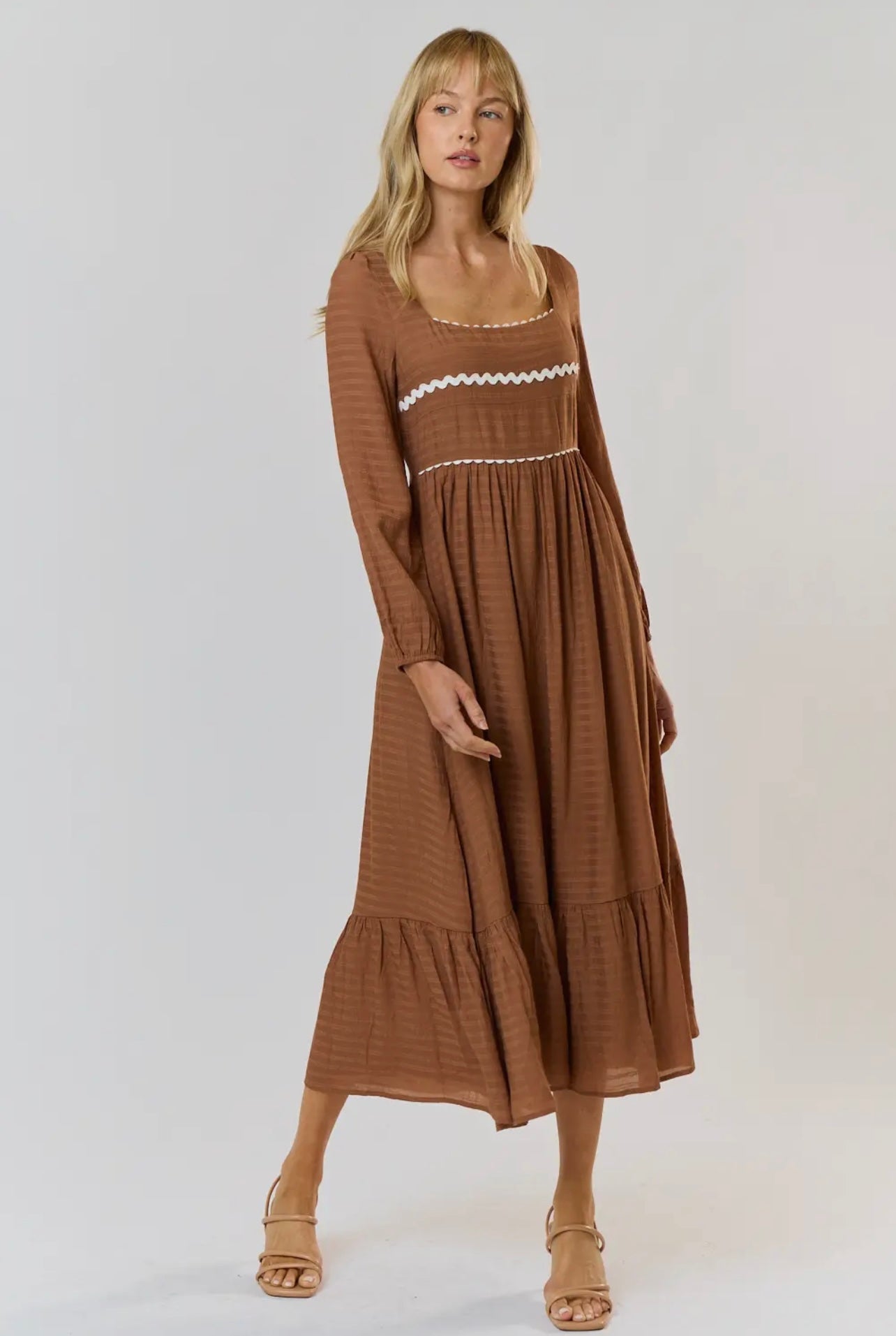 Clementine Square Neck Maxi Dress