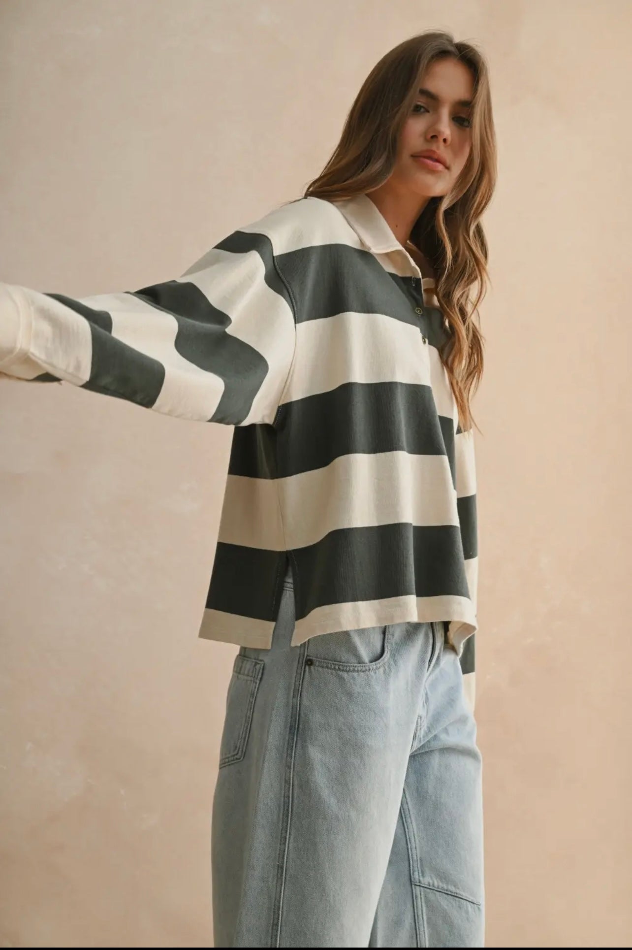 Rowan Cotton Striped Rugby Shirt
