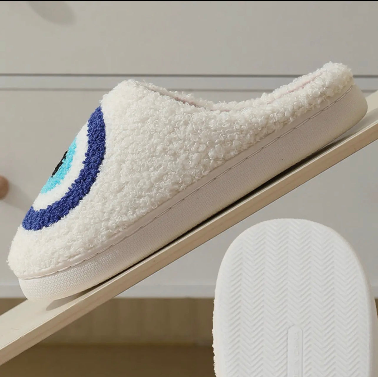 Evil Eye Sherpa Slippers