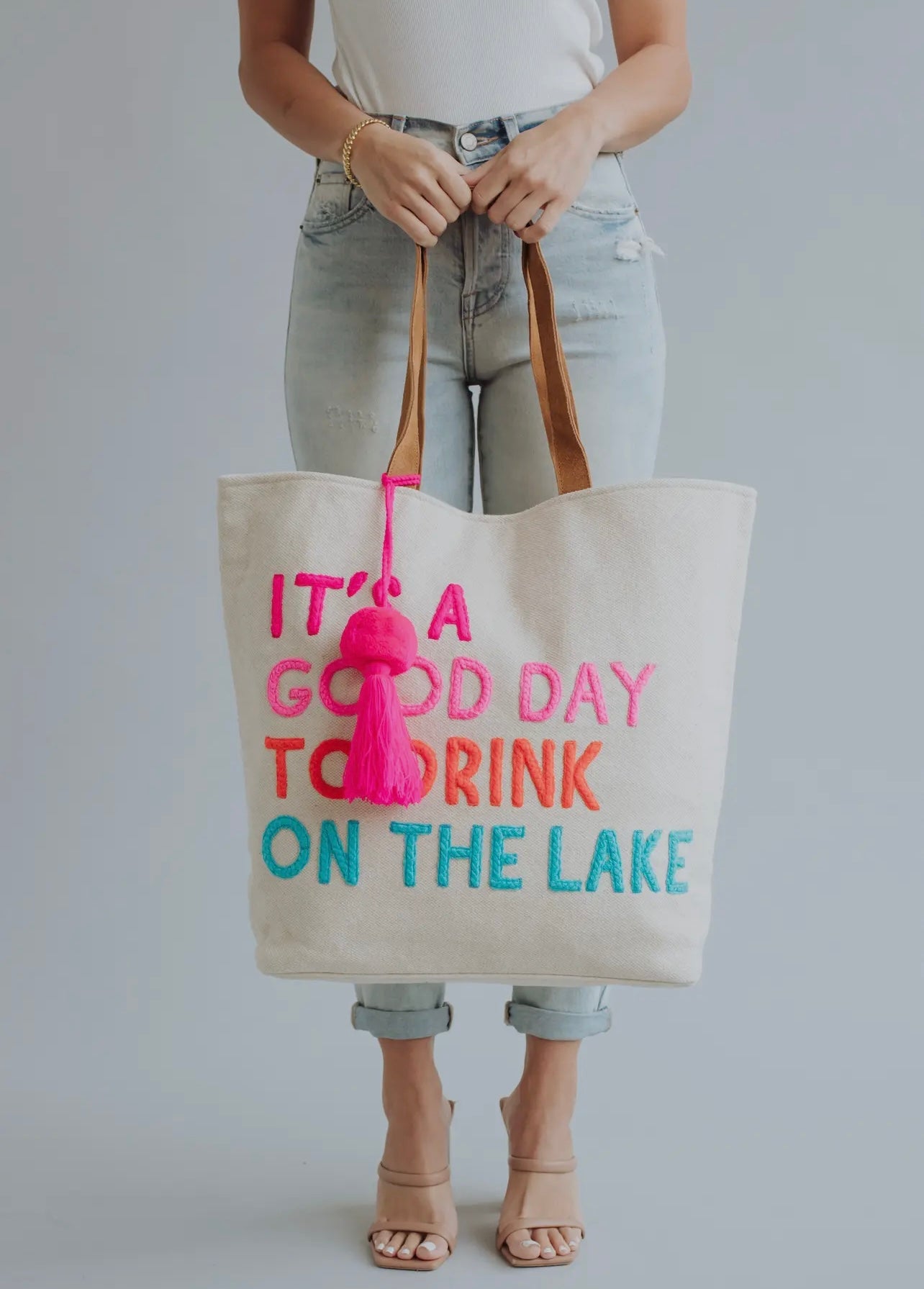 “It’s A Good Day To Drink On the Lake” Tote