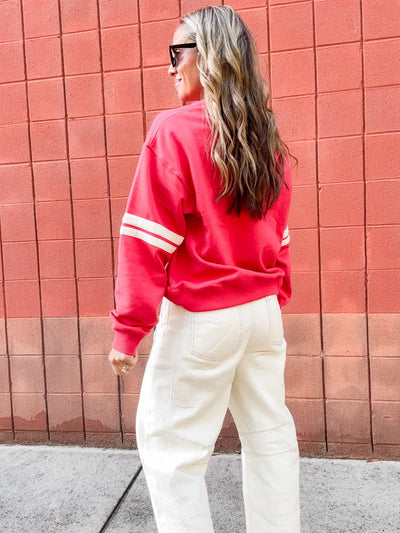 Cotton French Terry Crew
Neck Pullover