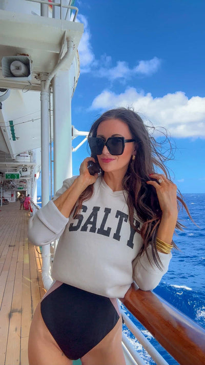 SALTY Unisex Crewneck Relaxed Fit Sweatshirt