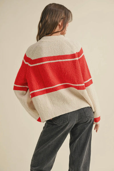 APRÈS SKI Letter Front Knit Sweater