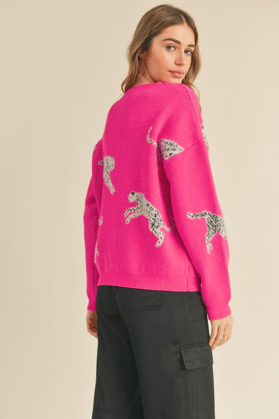 Maya Leopard Knit Sweater