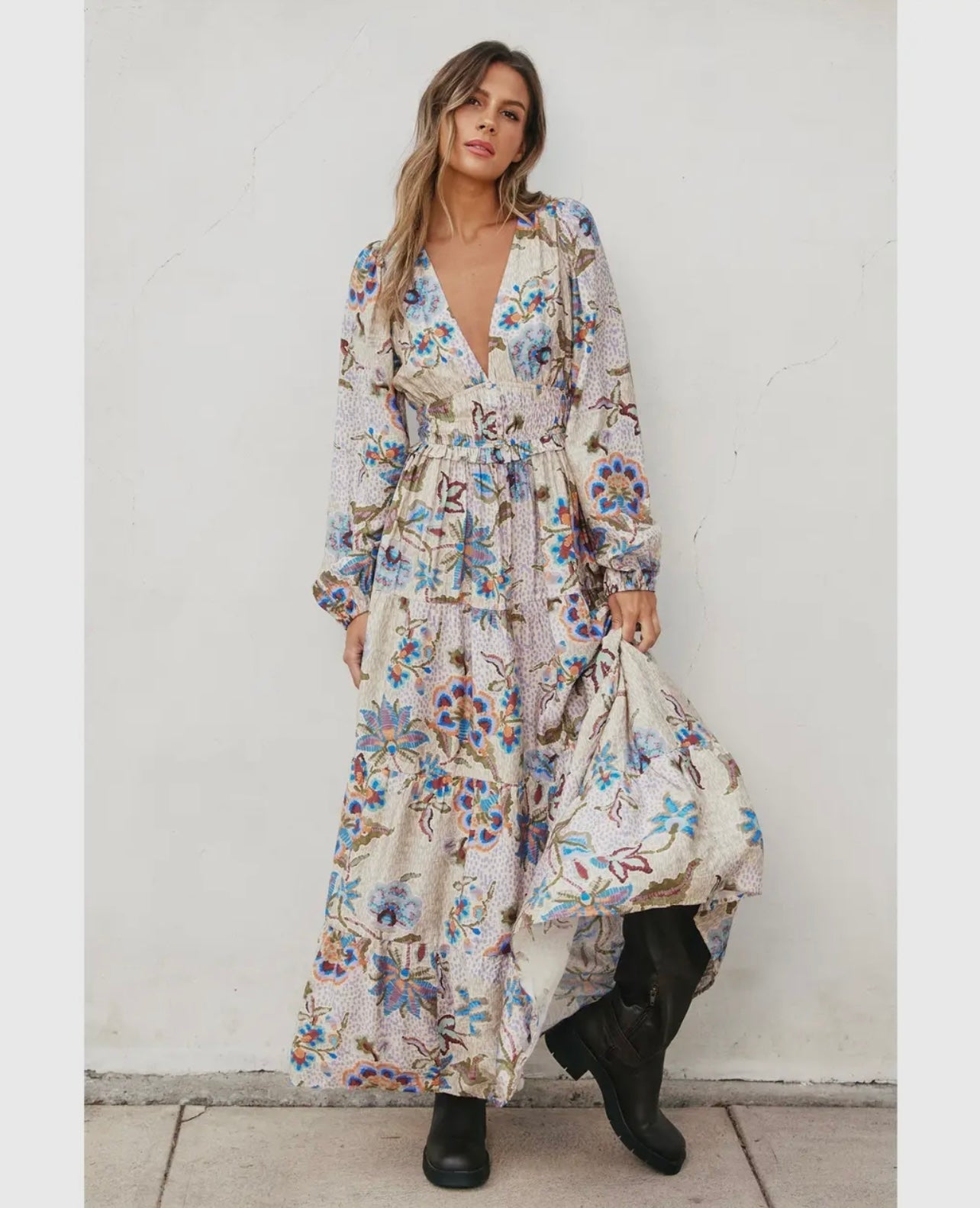 Mosaic Vineyard Maxi Dress