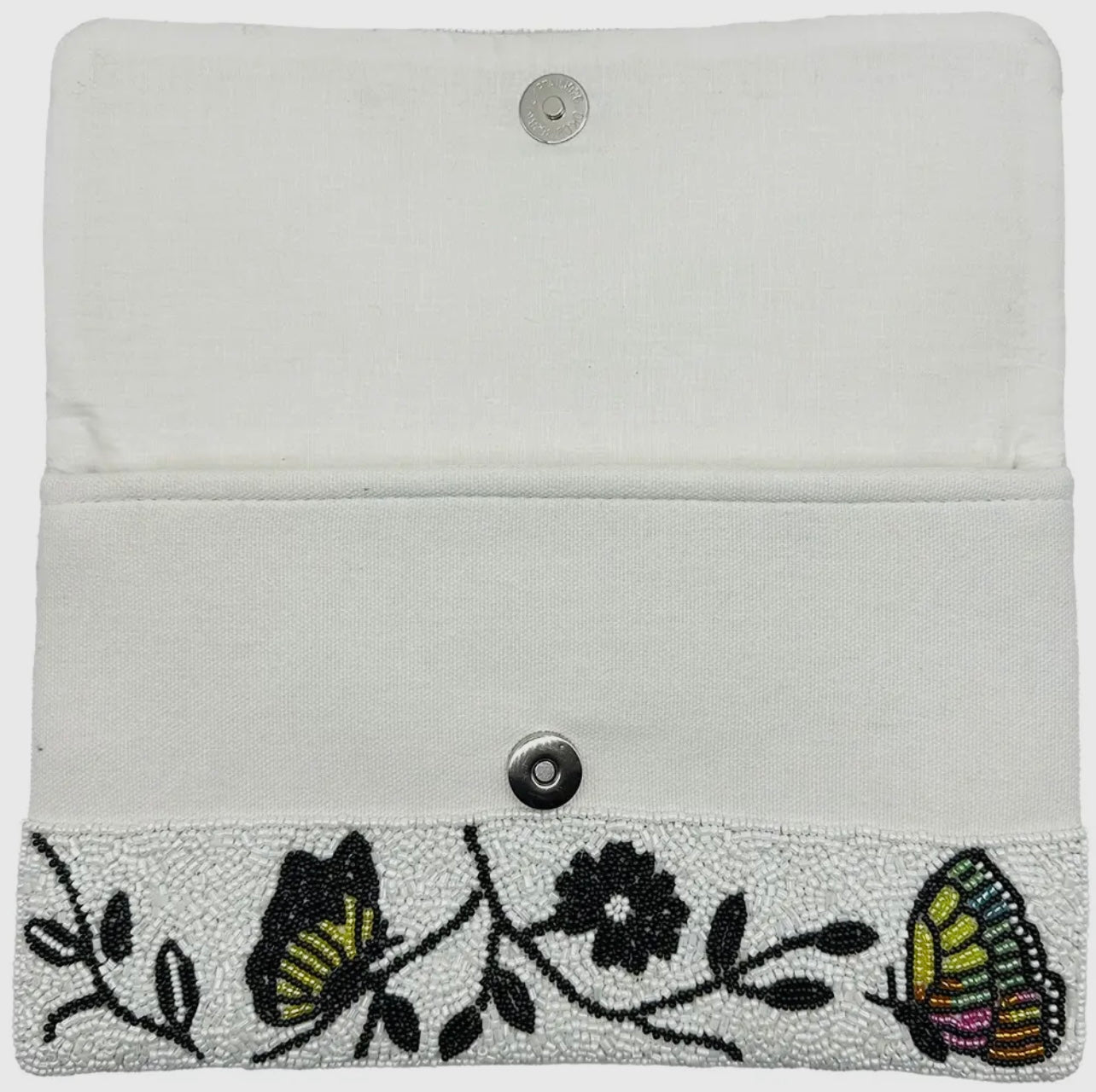 Butterfly Beaded Clutch Bag