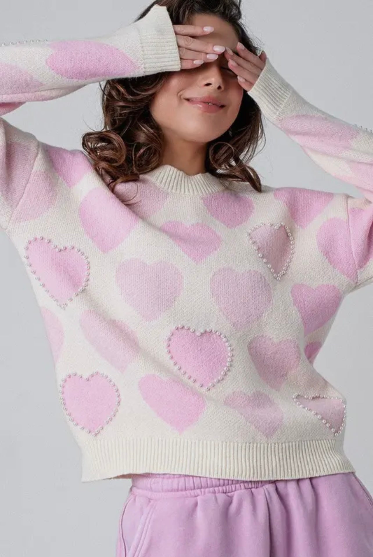 Queen of Hearts Knit Sweater