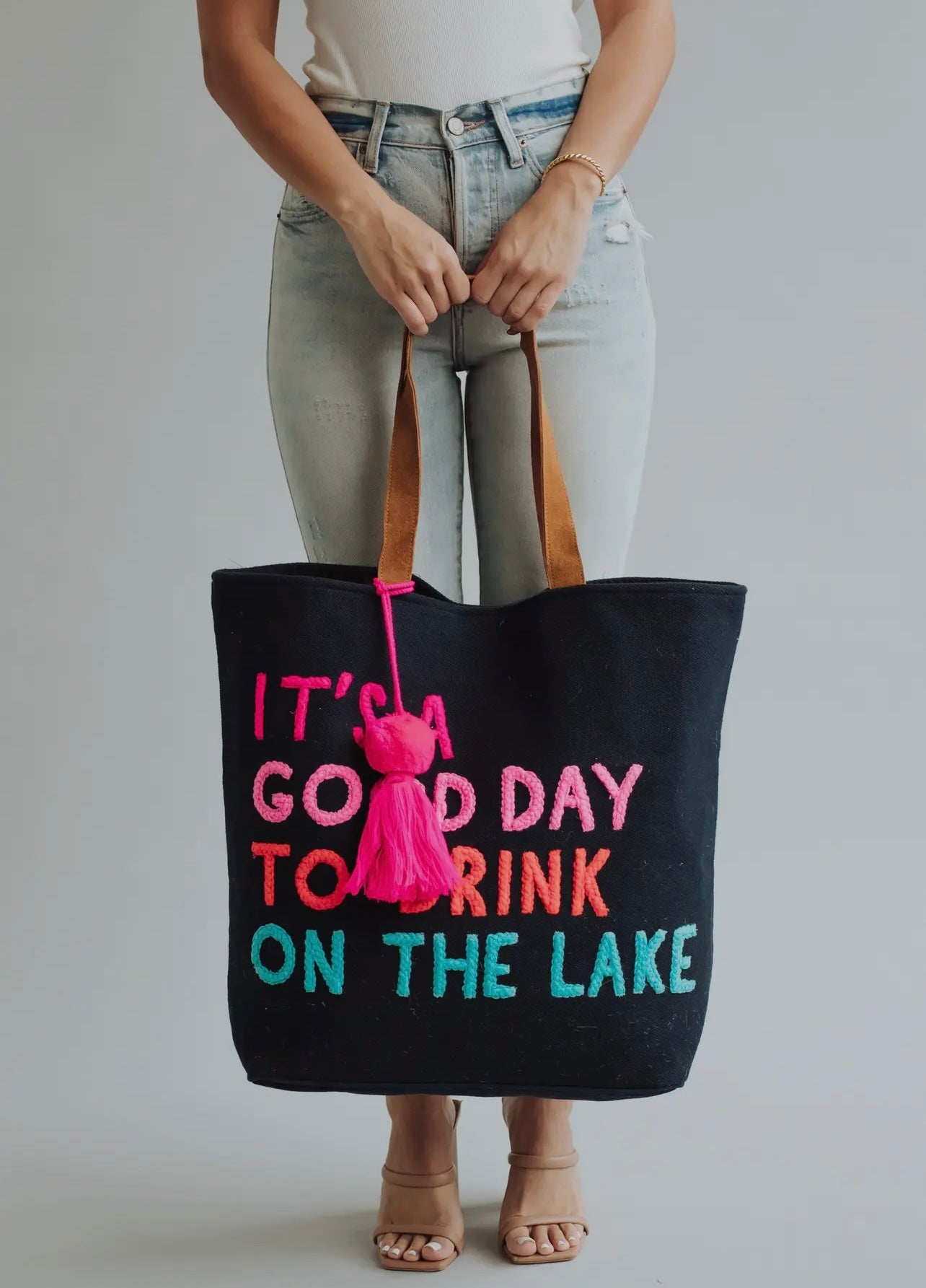 “It’s A Good Day To Drink On the Lake” Tote