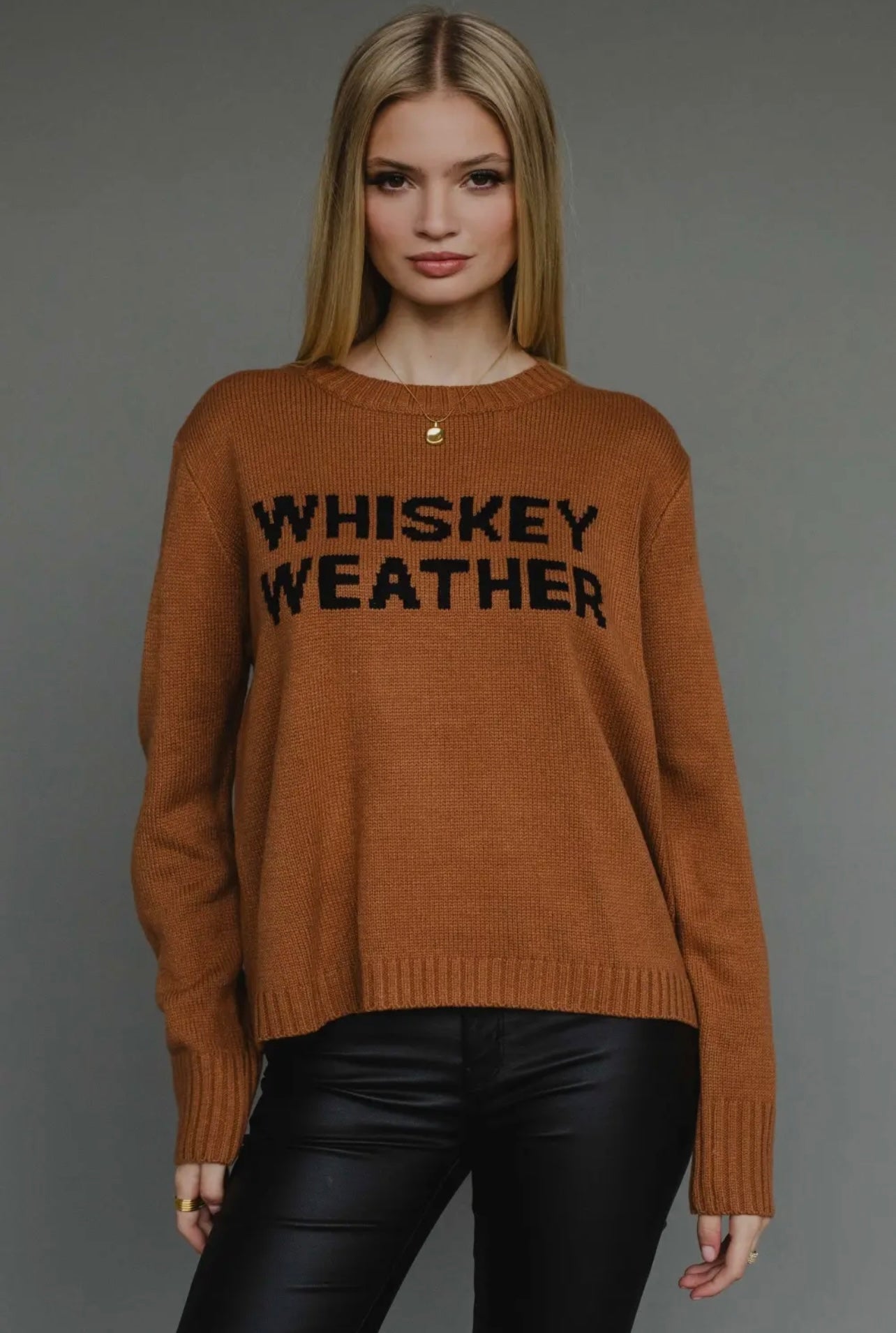 WHISKEY WEATHER Knit Pullover Sweater