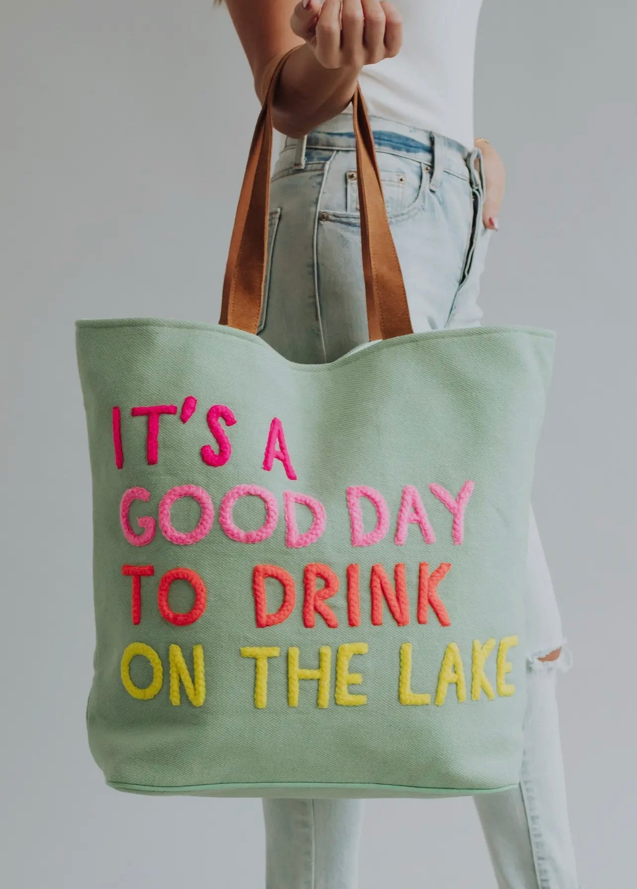 “It’s A Good Day To Drink On the Lake” Tote