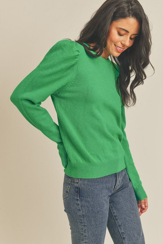 Celeste Classic Crewneck Pullover Knit Sweater