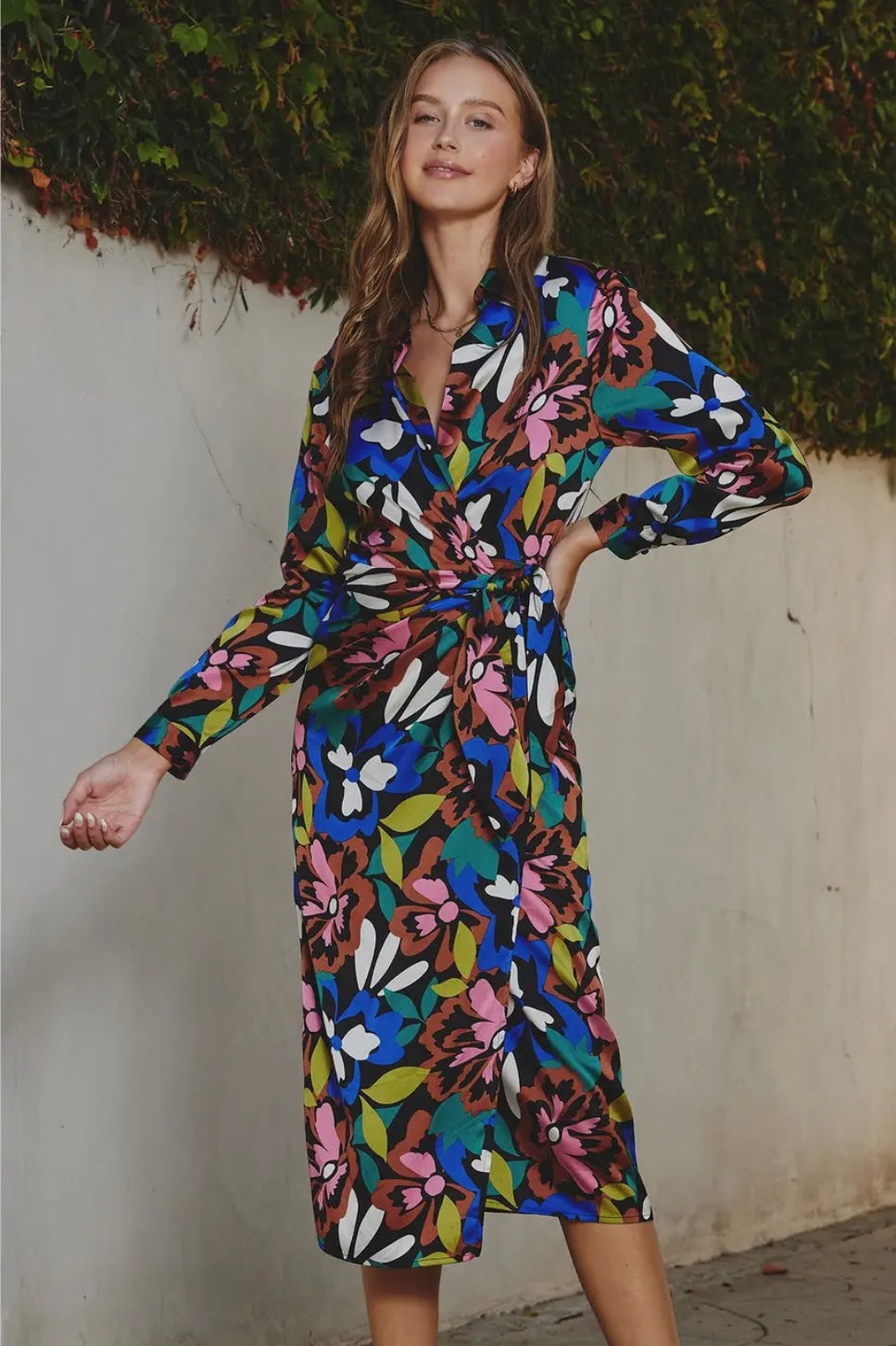 Dreamer Midi Shirt Wrap Dress