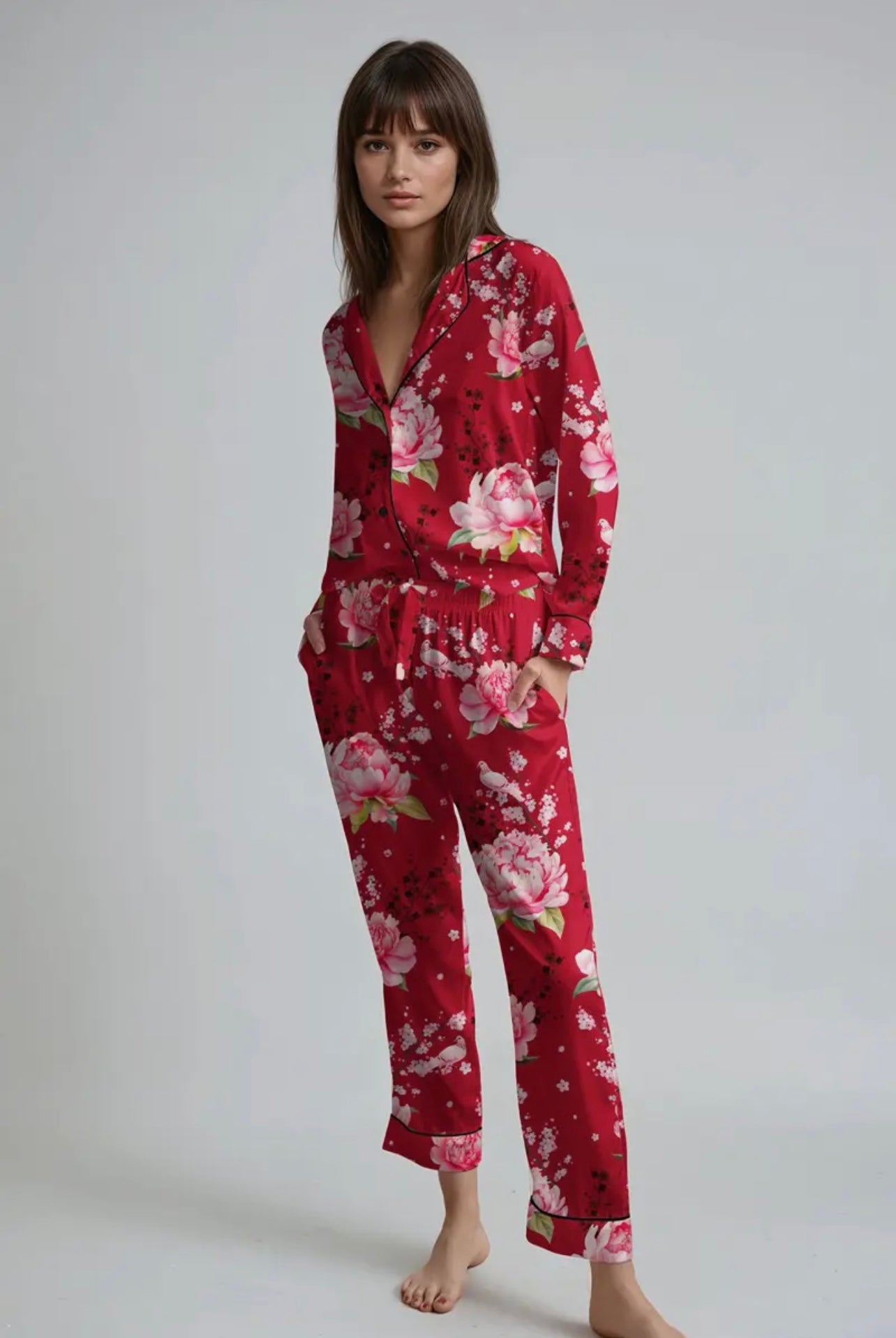 Silky Satin Pajama Set by Averie