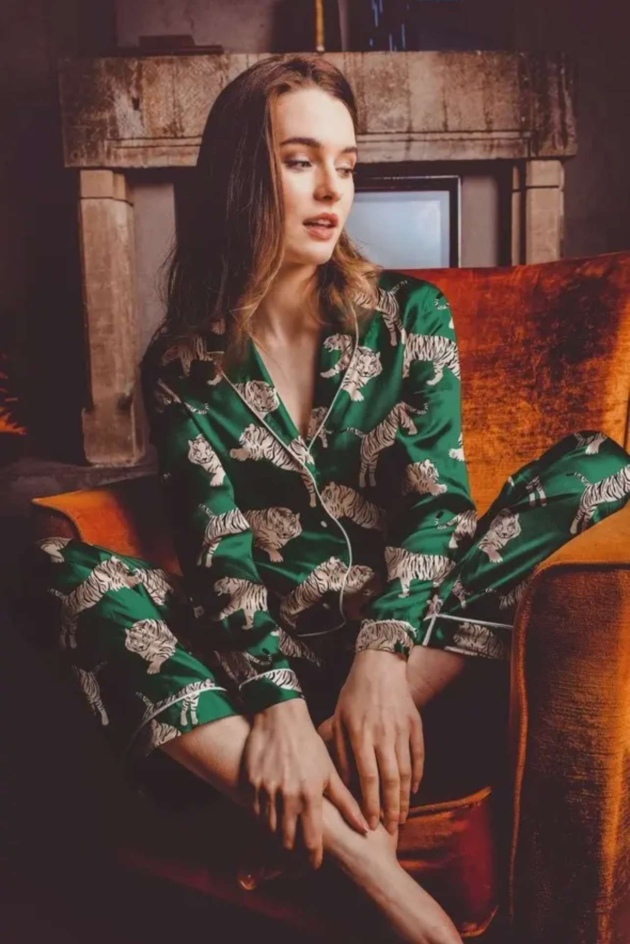 Silky Satin Pajama Set by Averie