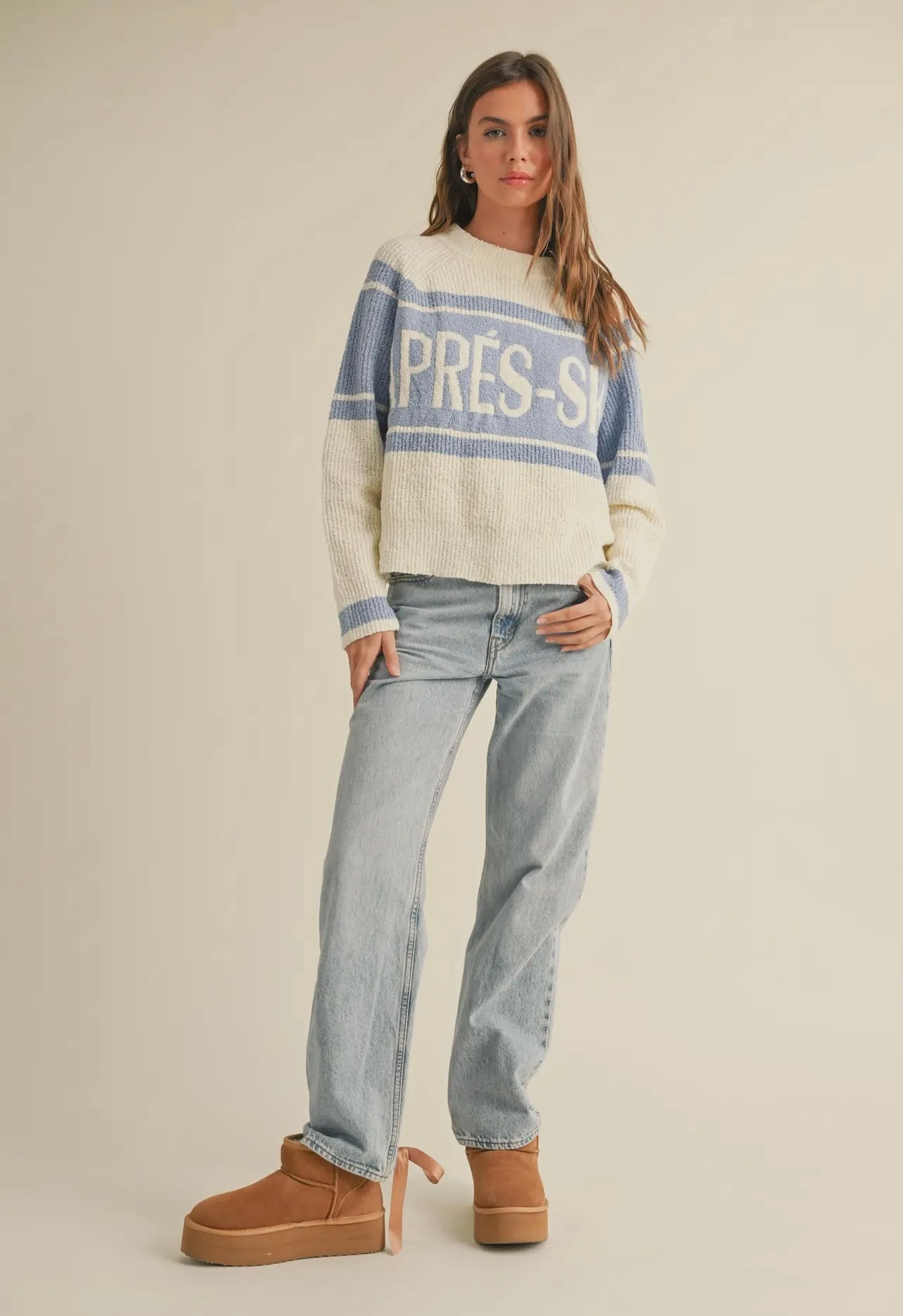 APRÈS SKI LETTER FRONT Knit Sweater