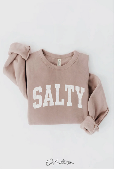 SALTY Unisex Crewneck Relaxed Fit Swestshirt