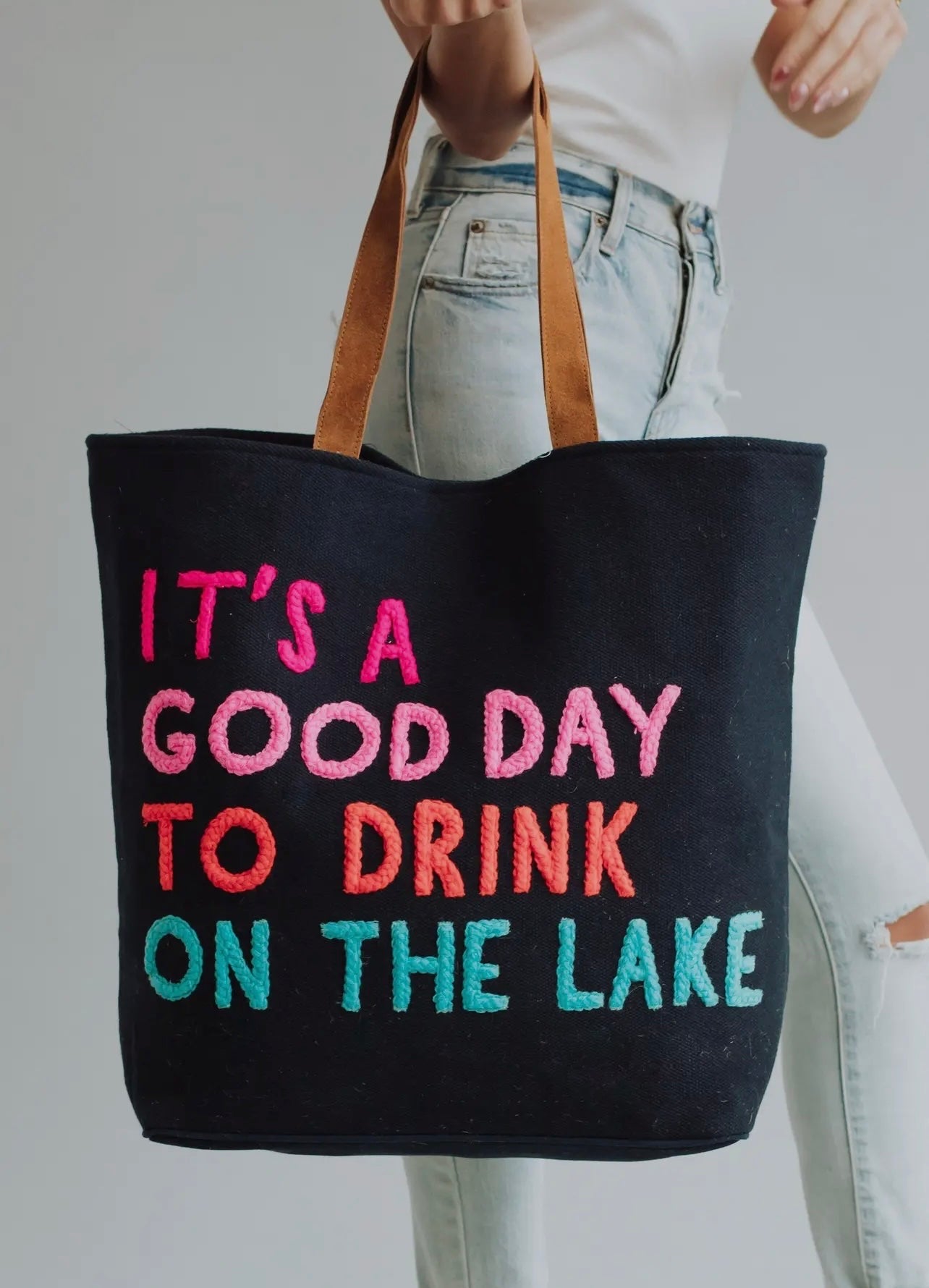 “It’s A Good Day To Drink On the Lake” Tote