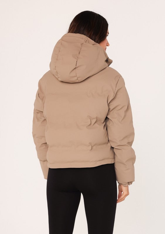 Billie Zip-Up Hooded Puffer Jacket