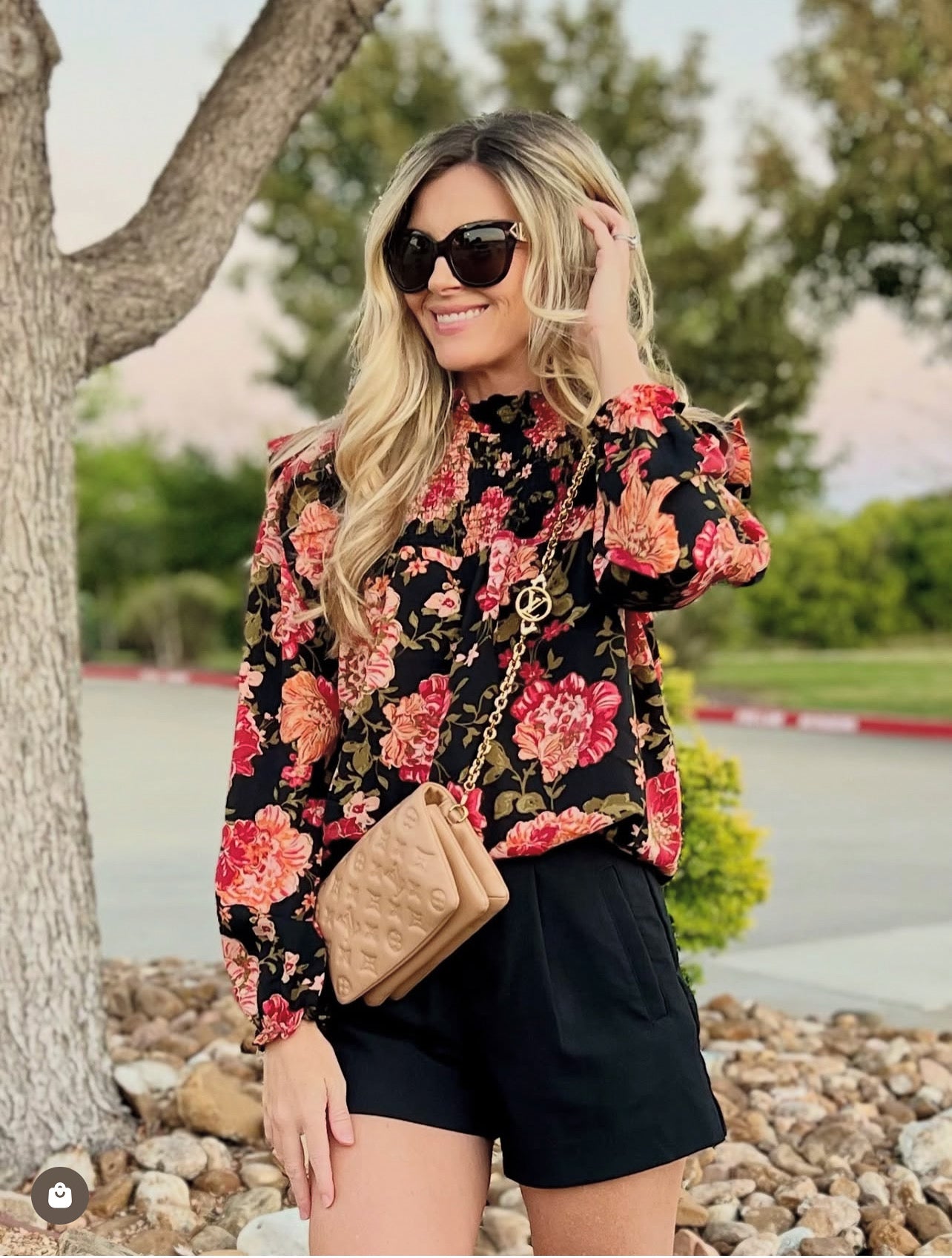 Naomi Smocked Yoke Blouse