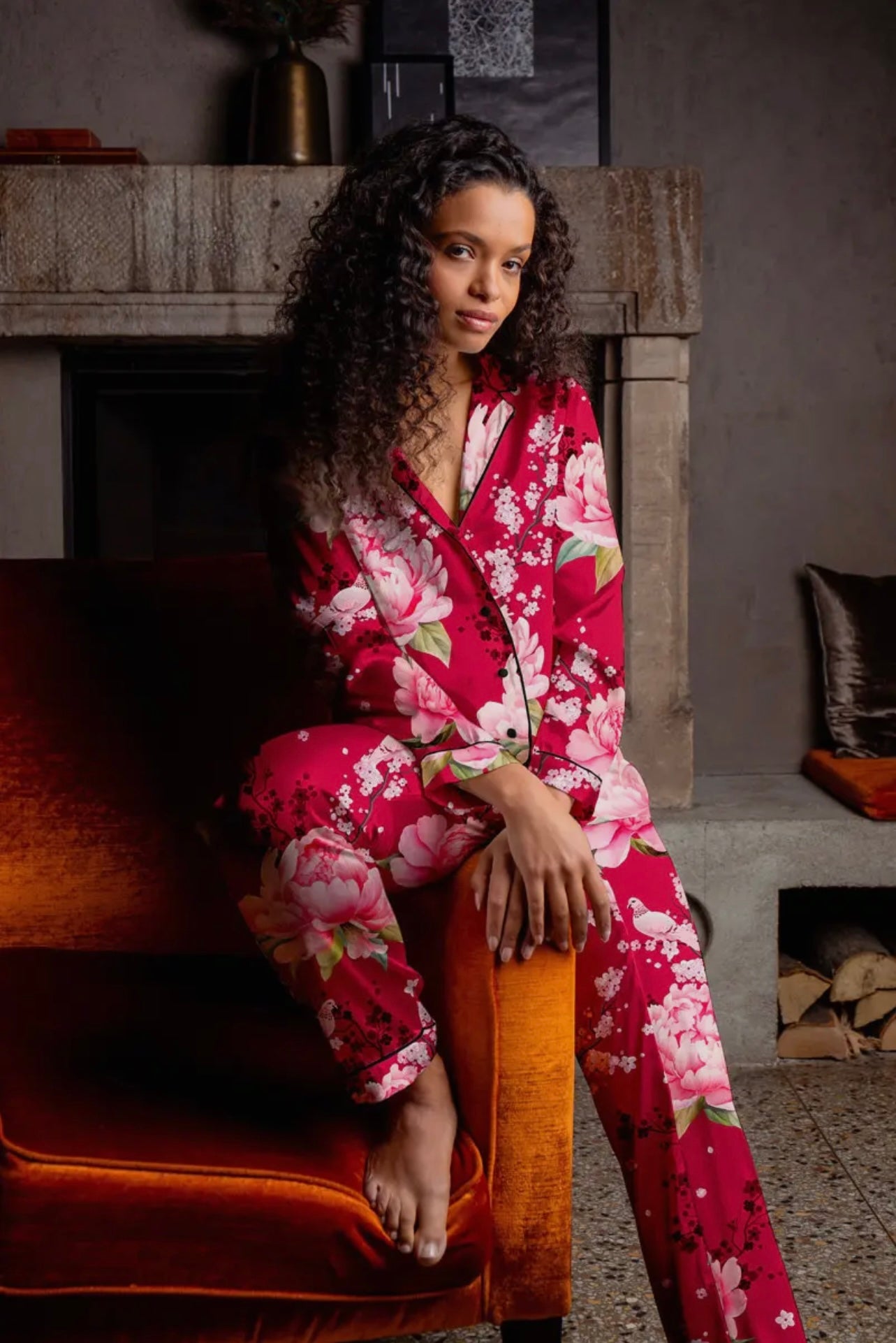 Silky Satin Pajama Set by Averie