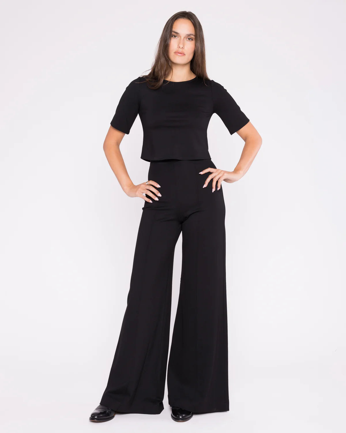 Ponte Knit Wide Leg Pant by Ripley Rader