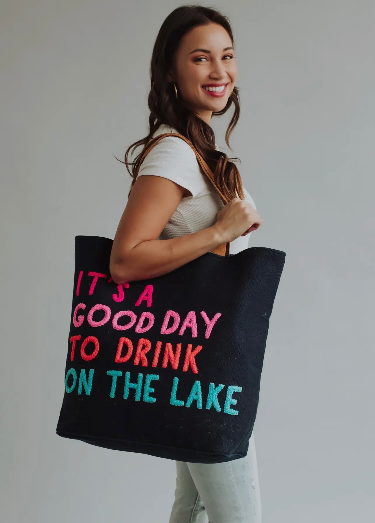 “It’s A Good Day To Drink On the Lake” Tote