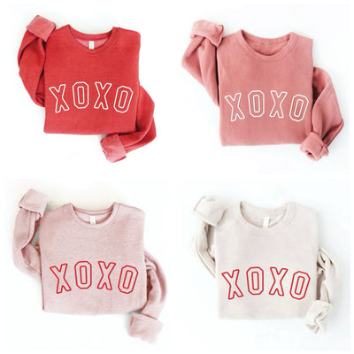 XOXO PUFF PRINT Graphic Sweatshirt