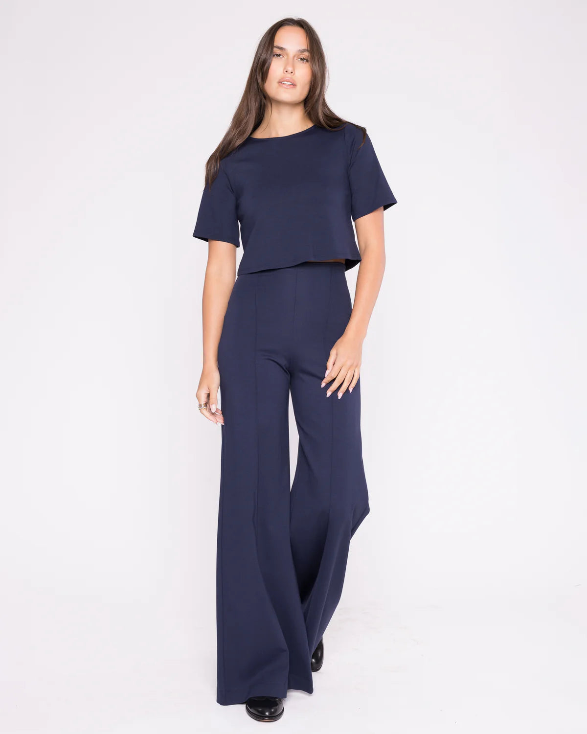 Ponte Knit Wide Leg Pant by Ripley Rader