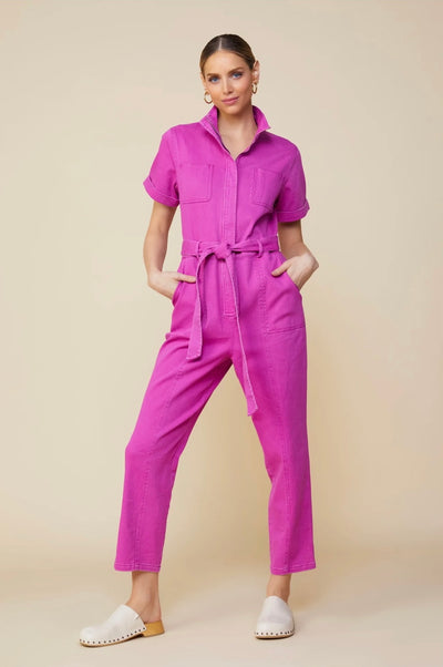 Keely Zip-Up Utility Jumpsuit