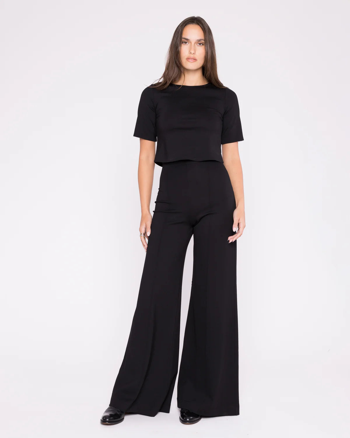 Ponte Knit Wide Leg Pant by Ripley Rader