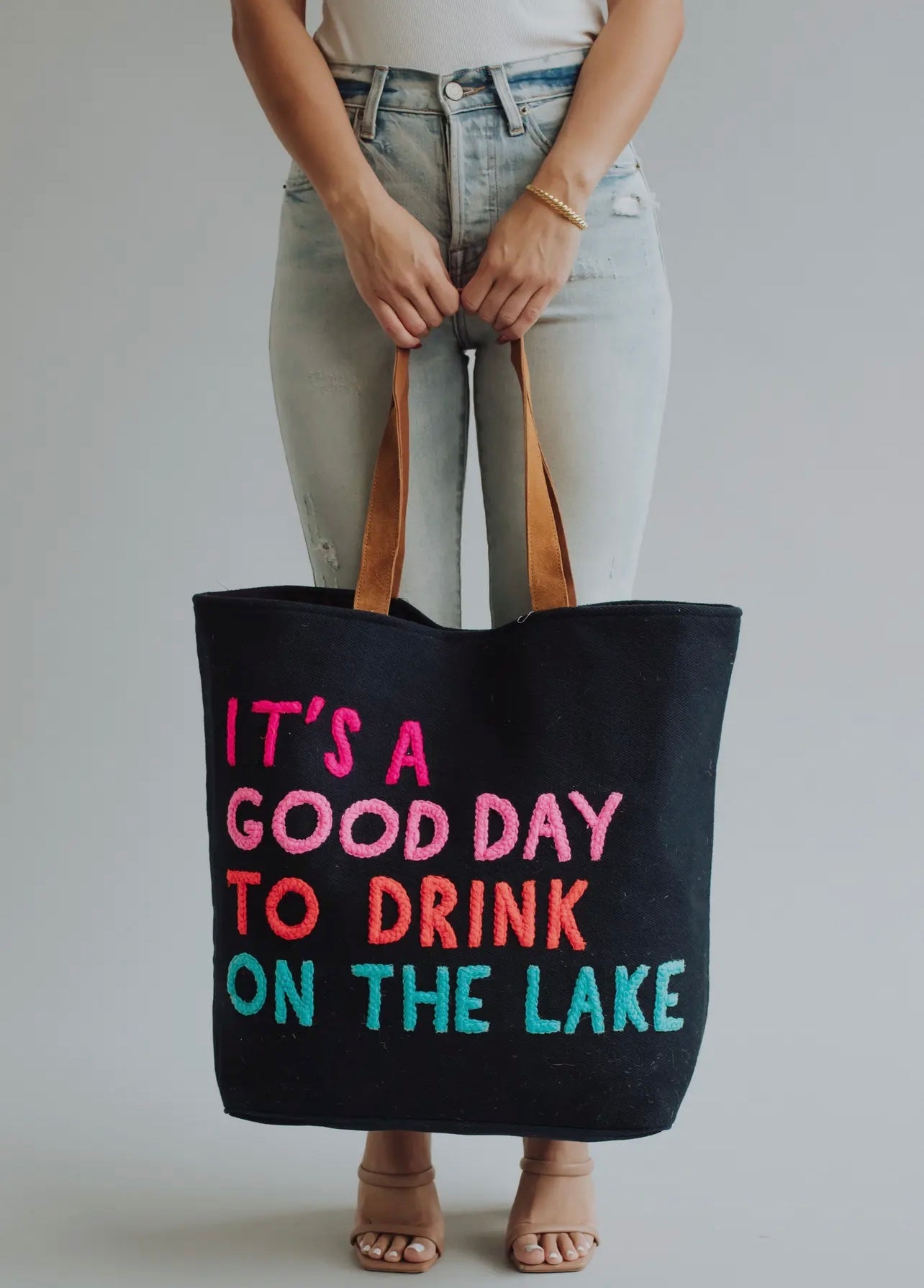 “It’s A Good Day To Drink On the Lake” Tote