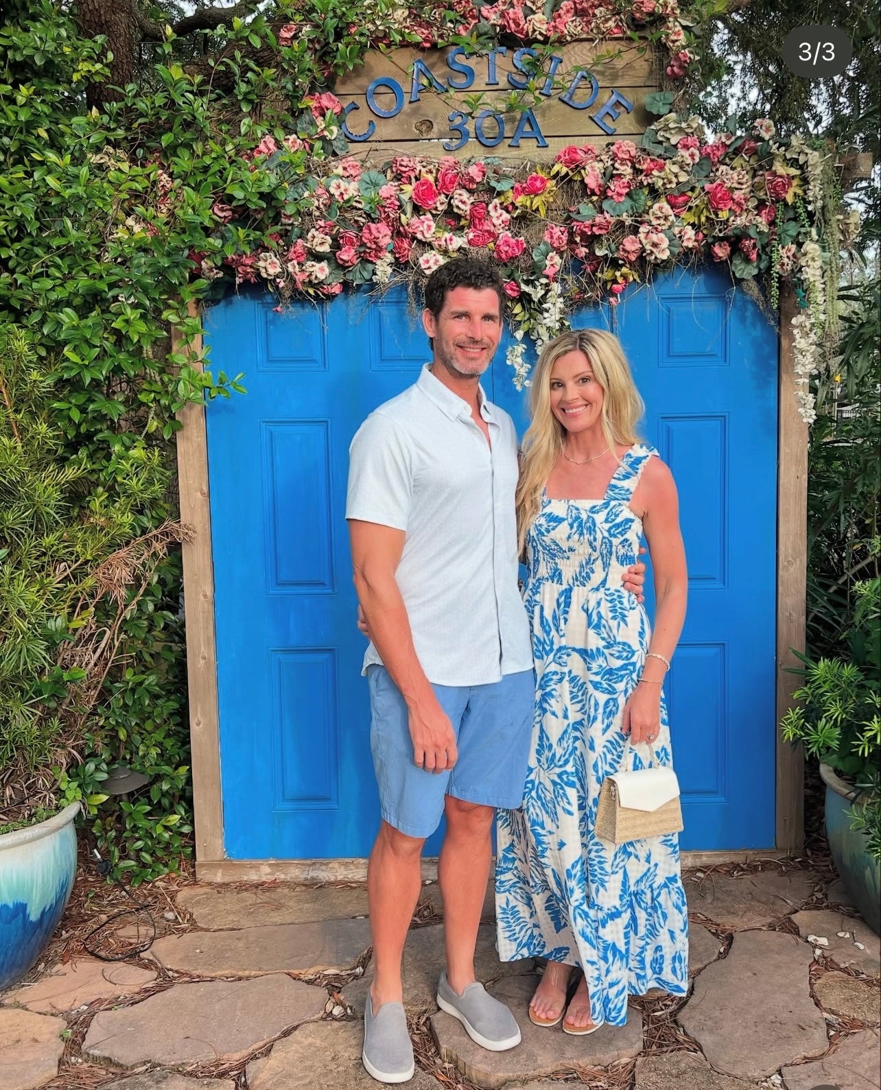 Mariana Foliage Print Maxi Dress